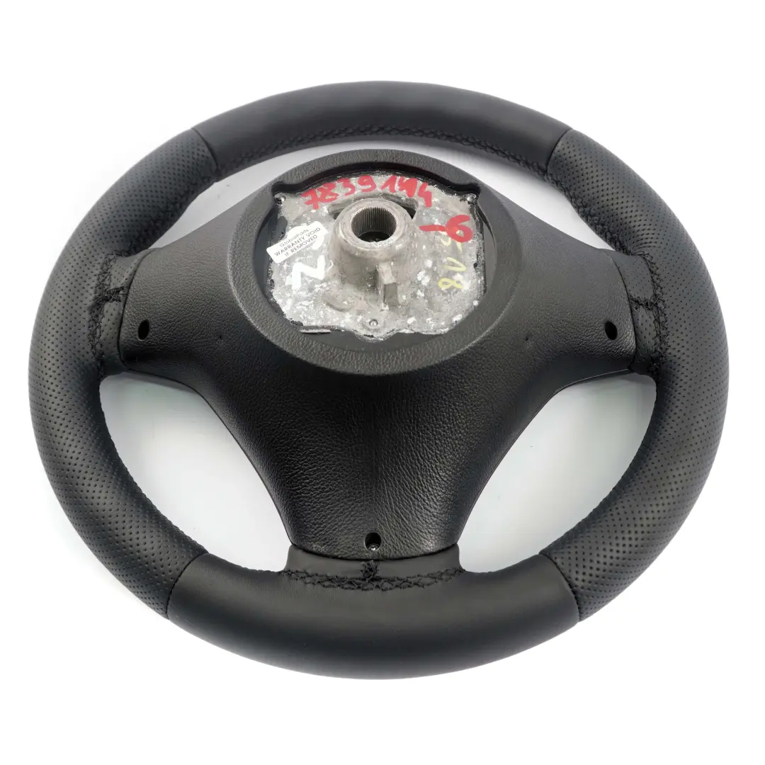 Nuevo Volante Cuero Negro Manillar Grueso M-Sport BMW E81 E82 E87 E90 E91 E92 - SKU 7839114-6-SET - Número de pieza 7839114