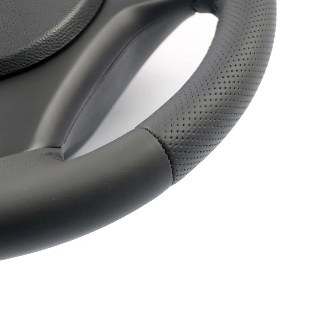 Nuevo Volante Cuero Negro Manillar Grueso M-Sport BMW E81 E82 E87 E90 E91 E92 - SKU 7839114-6-SET - Número de pieza 7839114