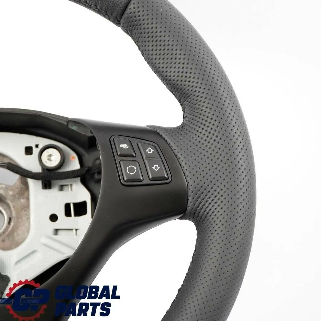 Leather M-Sport Thick Steering Wheel BMW E81 E82 E87 E88 E90 E91 E92 NEW Black - SKU 7839114-6 - Part number 7839114