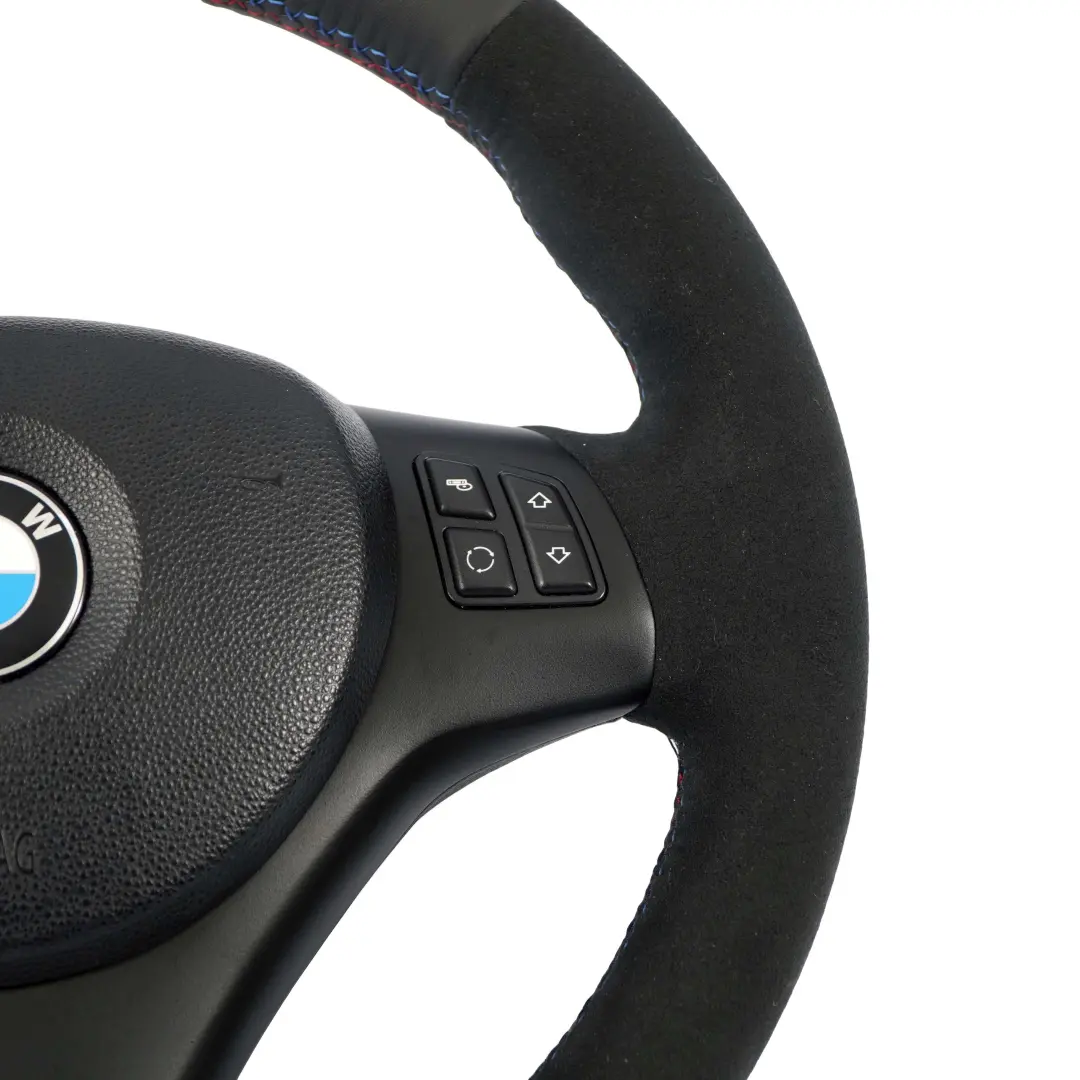 BMW E87 E90 E91 E92 Nuevo Volante De Cuero Negro Manillar Grueso - SKU 7839114-7-SET - Número de pieza 7839114