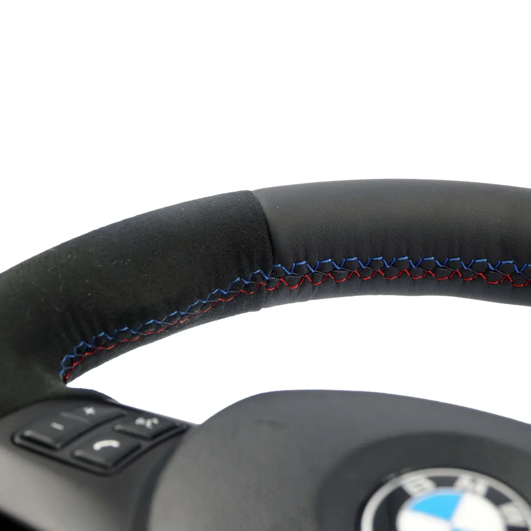 BMW E87 E90 E91 E92 Nuevo Volante De Cuero Negro Manillar Grueso - SKU 7839114-7-SET - Número de pieza 7839114