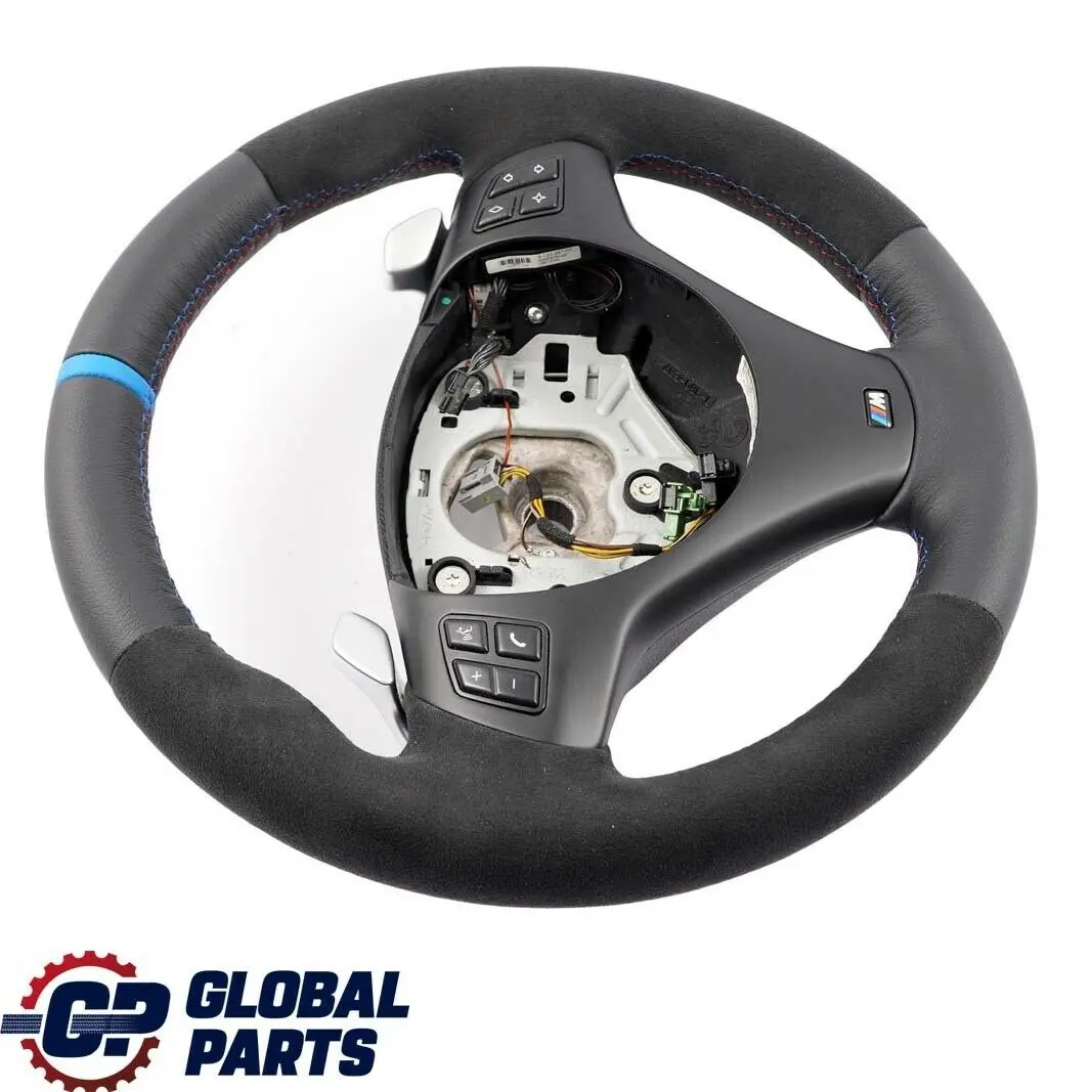Leather Alcantara M-Sport Thick Steering Wheel Paddle Shift to BMW E87 E90 E91 NEW with Part number 7839115 BMW E87 E90 E91 NEW Leather Alcantara M-Sport Thick Steering Wheel Paddle Shift - SKU 7839115-1 - Part number 7839115