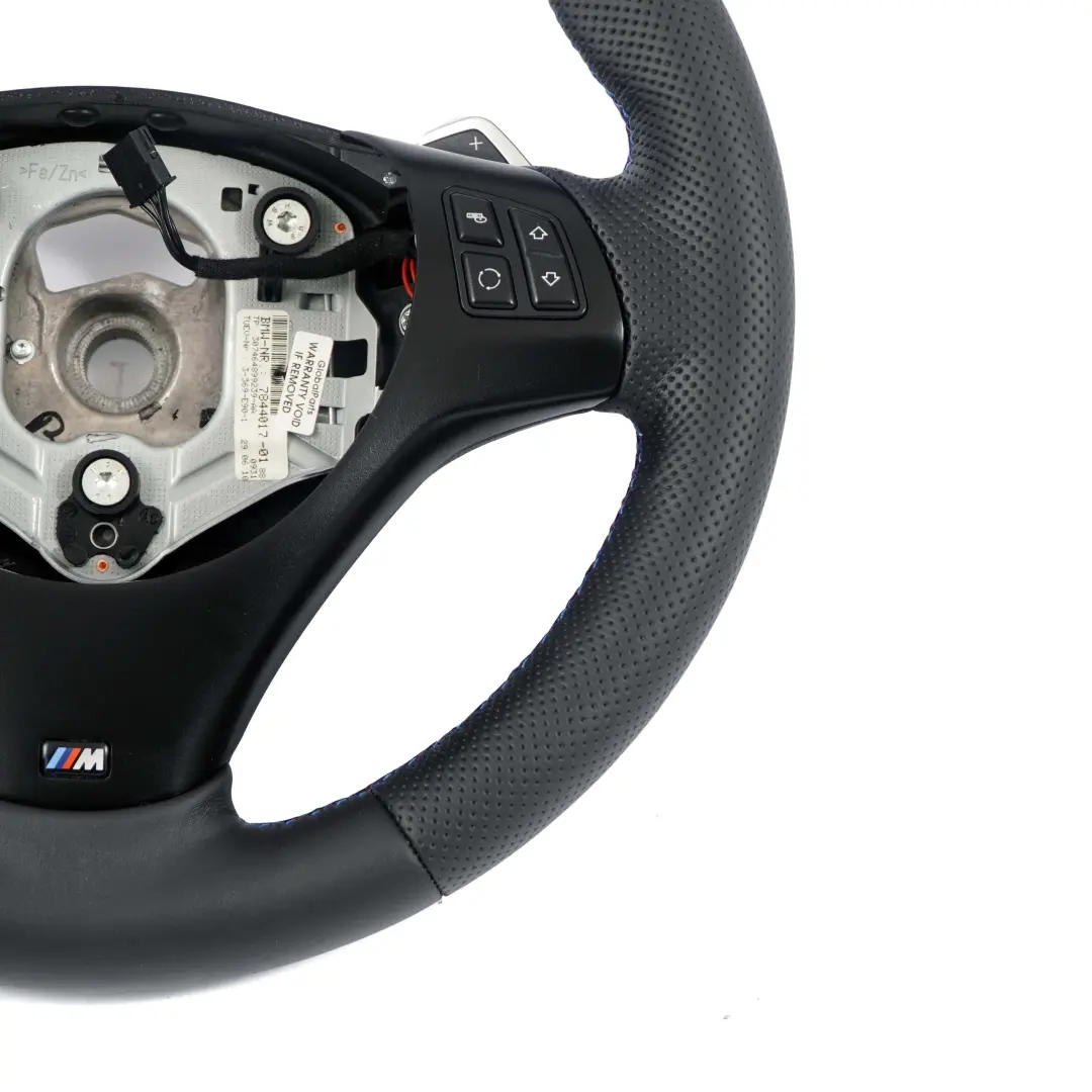 BMW E92 E93 LCI NEW Black Leather M-Sport Thick Steering Wheel Paddle Shift - SKU 7839115-2 - Part number 7839115