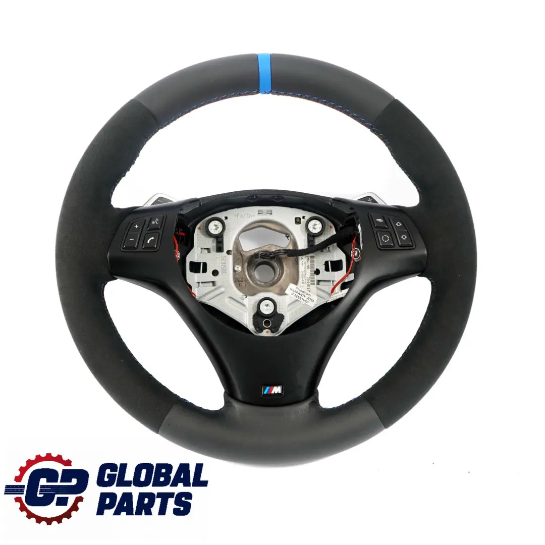 NUEVO cuero Alcantara M-Sport grueso volante Paddle Shift para BMW E92 E93 LCI con número de pieza 7839115 BMW E92 E93 LCI NUEVO cuero Alcantara M-Sport grueso volante Paddle Shift - SKU 7839115-4 - Número de pieza 7839115