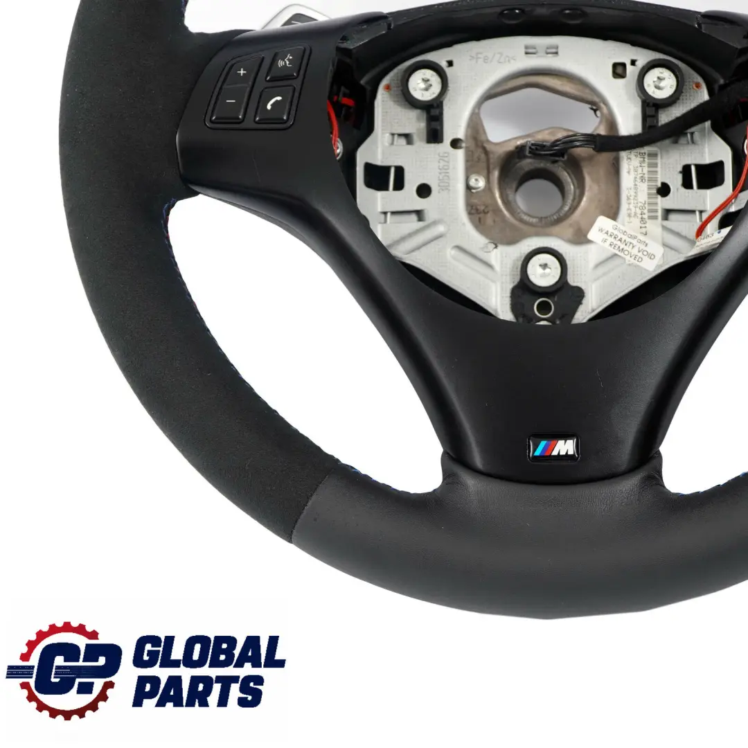 Leather Alcantara M-Sport Thick Steering Wheel Paddle Shift to BMW E92 E93 LCI NEW with Part number 7839115 BMW E92 E93 LCI NEW Leather Alcantara M-Sport Thick Steering Wheel Paddle Shift - SKU 7839115-4 - Part number 7839115