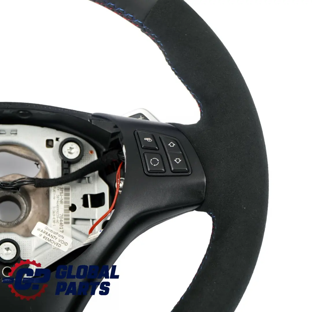 NUEVO cuero Alcantara M-Sport grueso volante Paddle Shift para BMW E92 E93 LCI con número de pieza 7839115 BMW E92 E93 LCI NUEVO cuero Alcantara M-Sport grueso volante Paddle Shift - SKU 7839115-4 - Número de pieza 7839115