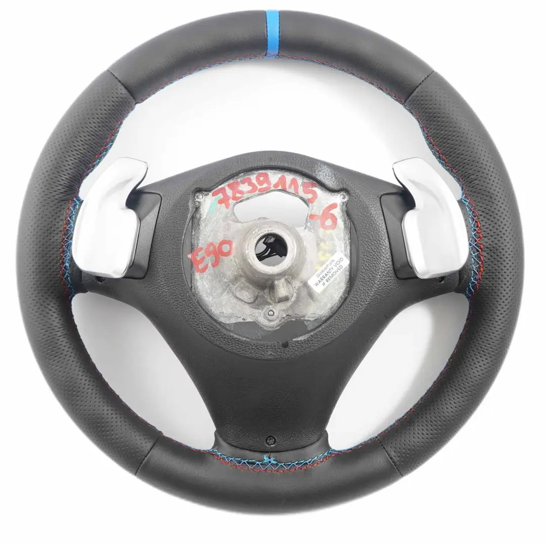 BMW E92 E93 LCI NEW Black Leather M-Sport Thick Steering Wheel Paddle Shift - SKU 7839115-6 - Part number 7839115