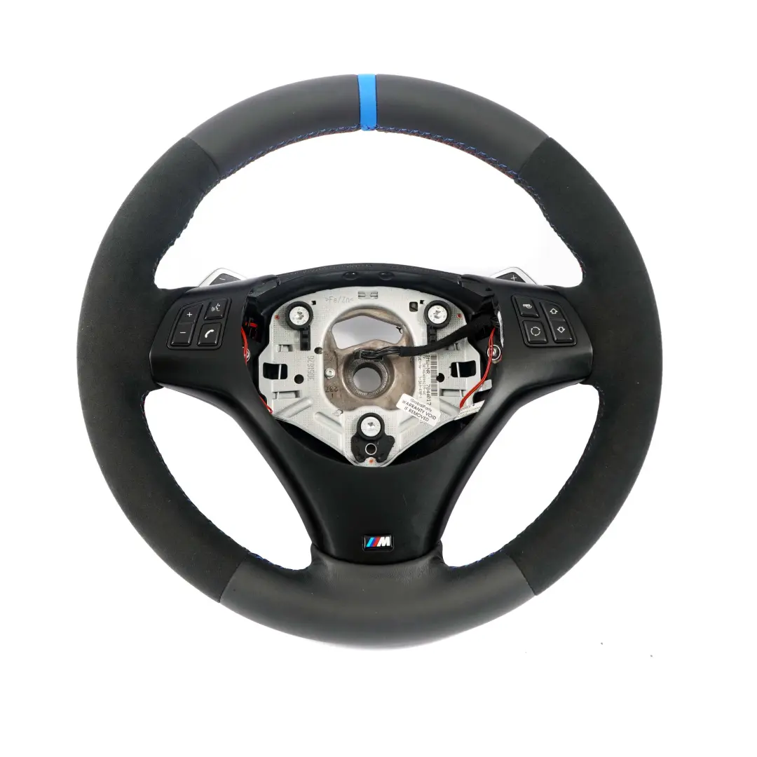 Nuova Pelle Nera M-SPORT Volante Spesso Leve del Cambio per BMW E81 E87 E90 E91 E92 con numero di parte 7839115 BMW E81 E87 E90 E91 E92 Nuova Pelle Nera M-SPORT Volante Spesso Leve del Cambio - SKU 7839115 - Numero di parte 7839115