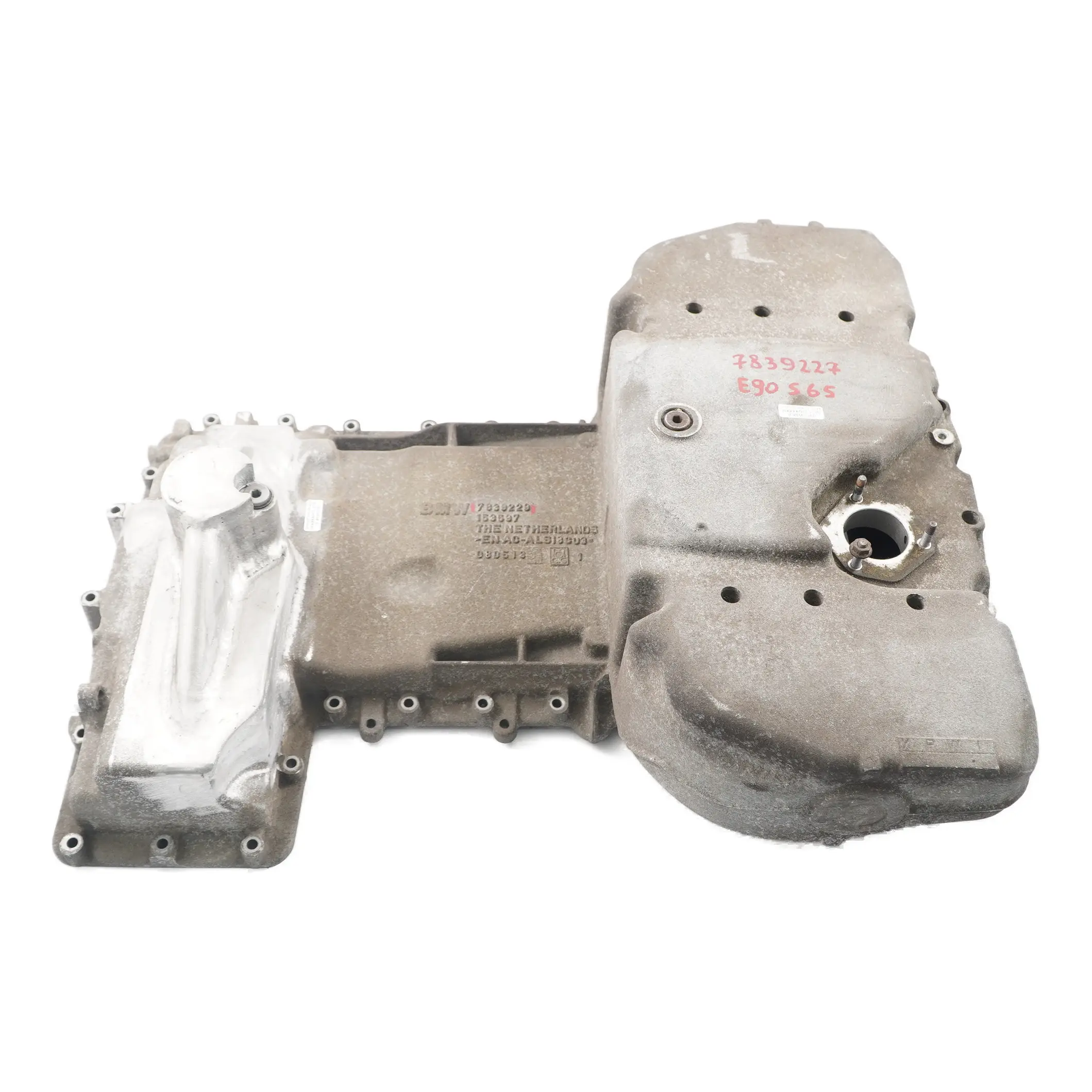 BMW E90 E92 M3 S65 Alloggiamento motore inferiore coppa olio riparato 7839227