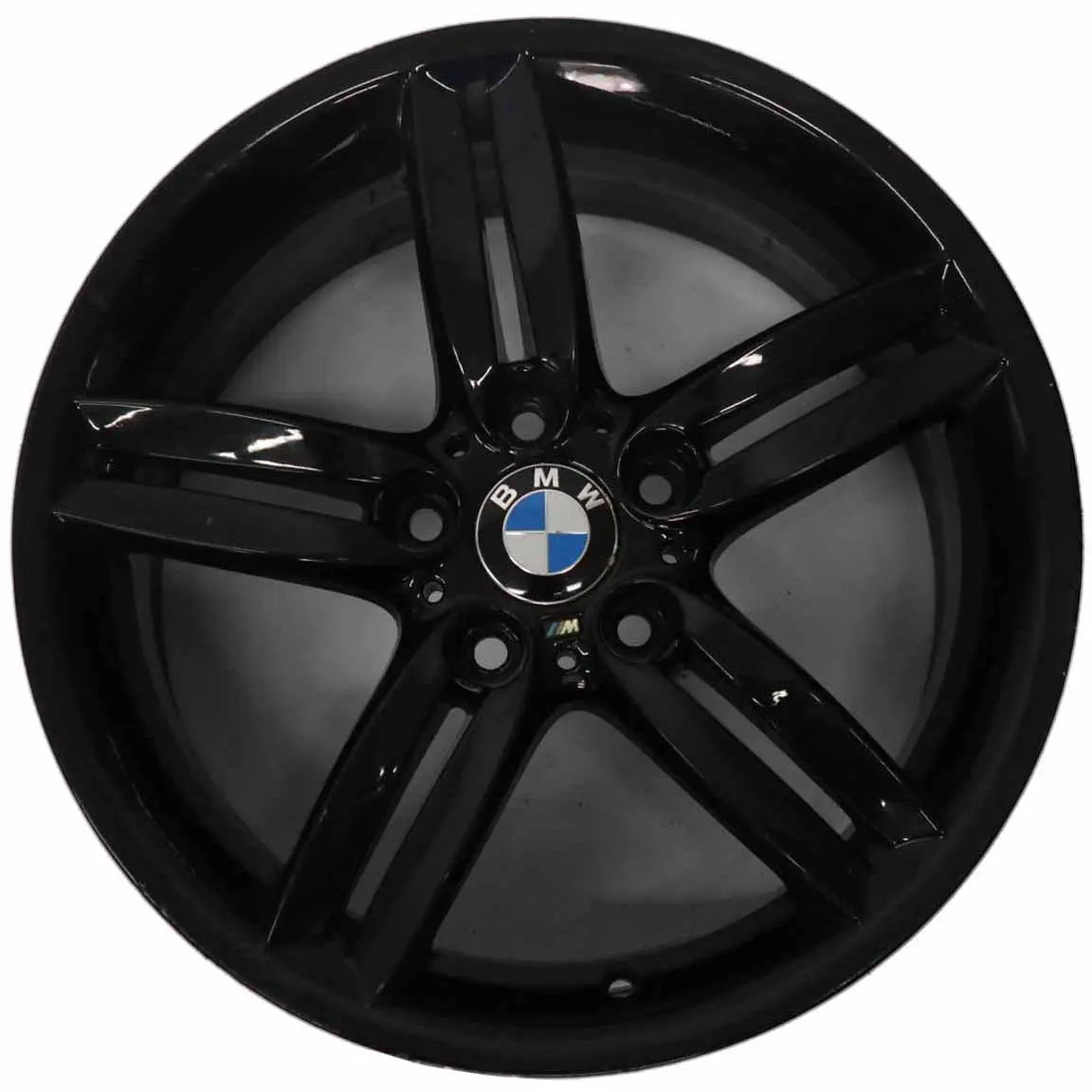 BMW E81 E87 Cerchio in lega posteriore nero 18" 8,5J M doppio raggio 208 7839305