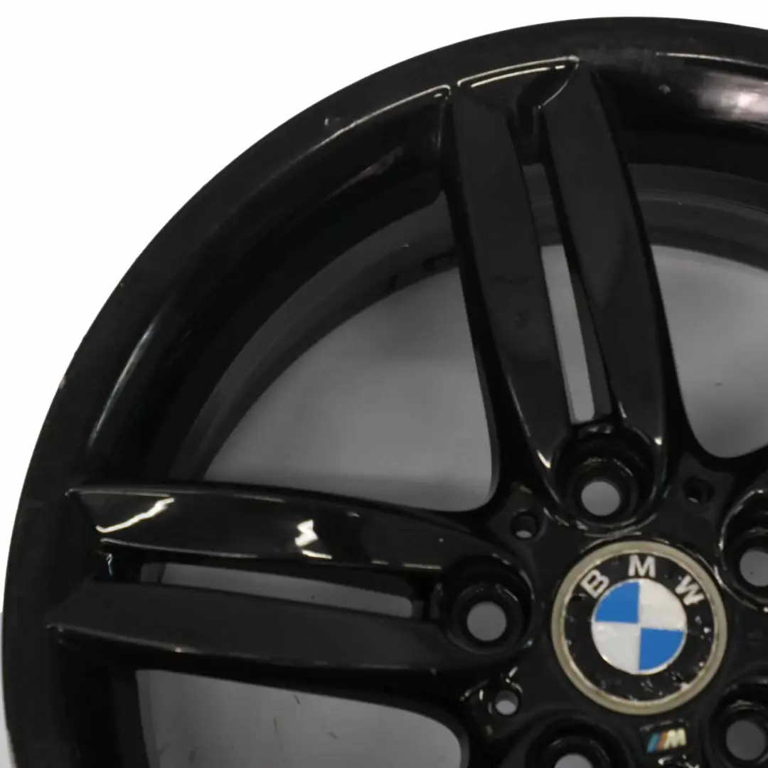 BMW E81 E87 Black Rear Alloy Wheel Rim 18" 8,5J M double Spoke 208 - SKU 7839305-4 - Part number 7839305