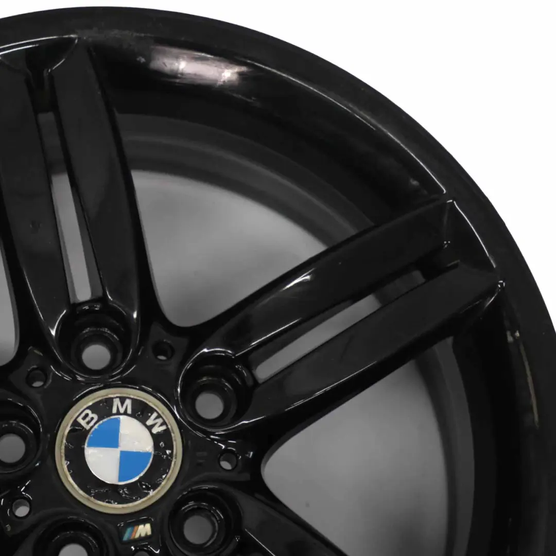 BMW E81 E87 Black Rear Alloy Wheel Rim 18" 8,5J M double Spoke 208 - SKU 7839305-4 - Part number 7839305