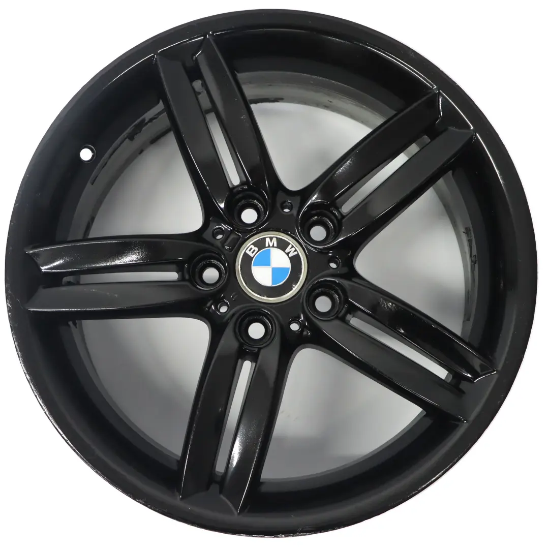 Alloy Wheel Rim 18" 8,5J M Double Spoke 208 to BMW E81 E87 Black Rear with Part number 7839305 BMW E81 E87 Black Rear Alloy Wheel Rim 18" 8,5J M Double Spoke 208 - SKU 7839305-5 - Part number 7839305