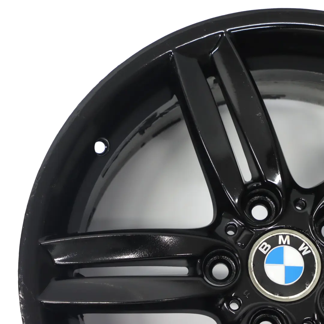 Alloy Wheel Rim 18" 8,5J M Double Spoke 208 to BMW E81 E87 Black Rear with Part number 7839305 BMW E81 E87 Black Rear Alloy Wheel Rim 18" 8,5J M Double Spoke 208 - SKU 7839305-5 - Part number 7839305
