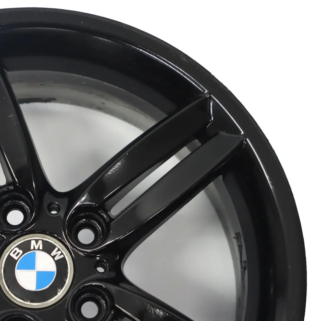 Alloy Wheel Rim 18" 8,5J M Double Spoke 208 to BMW E81 E87 Black Rear with Part number 7839305 BMW E81 E87 Black Rear Alloy Wheel Rim 18" 8,5J M Double Spoke 208 - SKU 7839305-5 - Part number 7839305