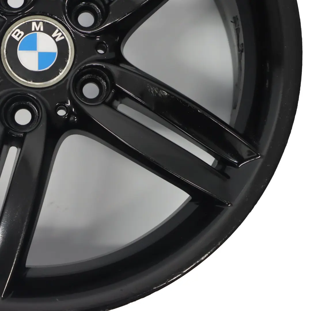 Alloy Wheel Rim 18" 8,5J M Double Spoke 208 to BMW E81 E87 Black Rear with Part number 7839305 BMW E81 E87 Black Rear Alloy Wheel Rim 18" 8,5J M Double Spoke 208 - SKU 7839305-5 - Part number 7839305
