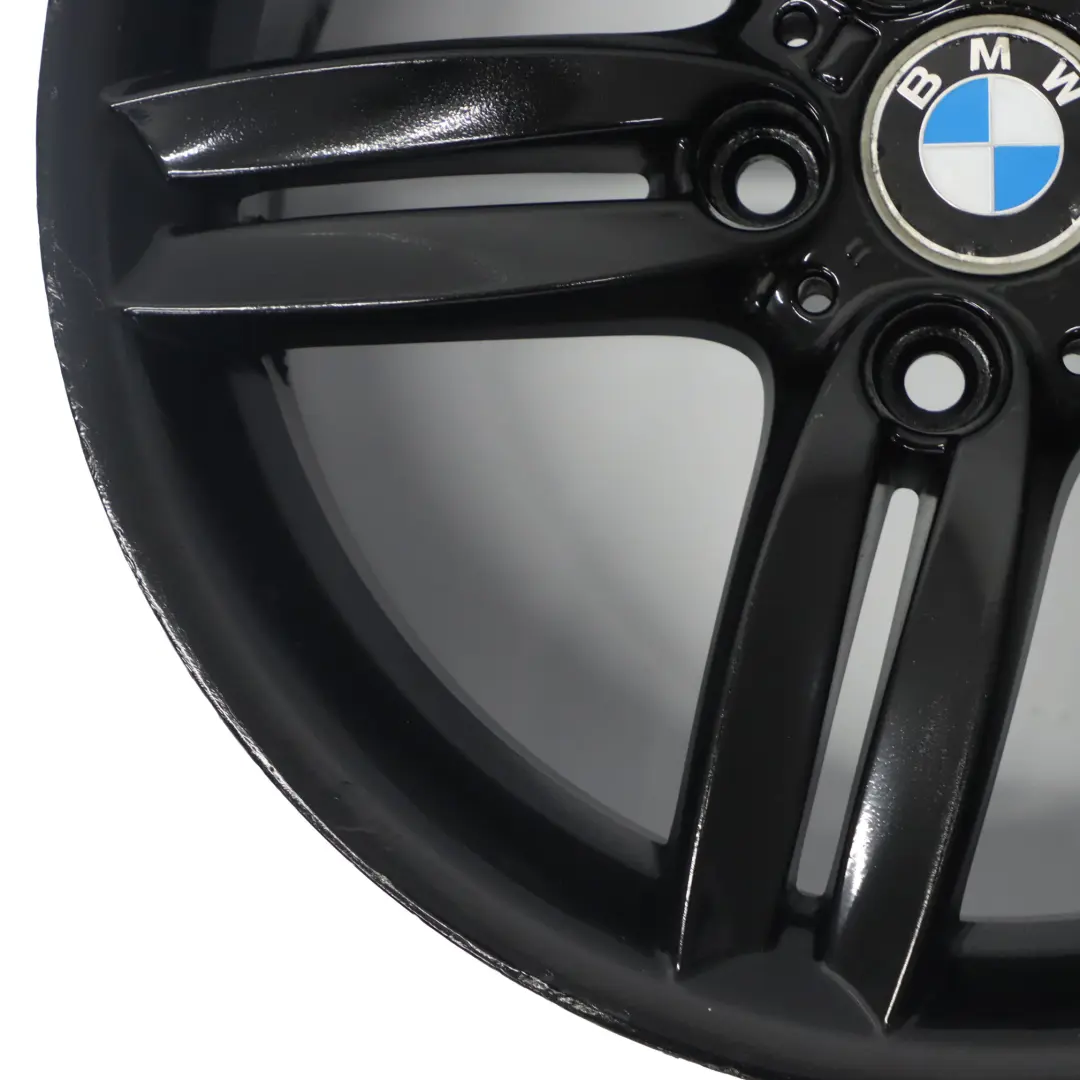 Alloy Wheel Rim 18" 8,5J M Double Spoke 208 to BMW E81 E87 Black Rear with Part number 7839305 BMW E81 E87 Black Rear Alloy Wheel Rim 18" 8,5J M Double Spoke 208 - SKU 7839305-5 - Part number 7839305