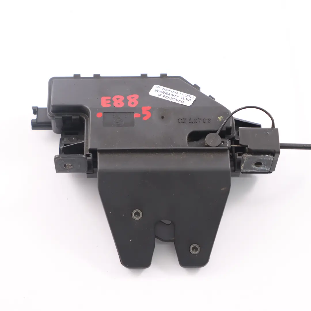 Trunk Lid Boot Tailgate Lock Catch Latch Rear Bowden Cable to BMW E88 with Part number 7840617 BMW E88 Trunk Lid Boot Tailgate Lock Catch Latch Rear Bowden Cable - SKU 7840617-5 - Part number 7840617