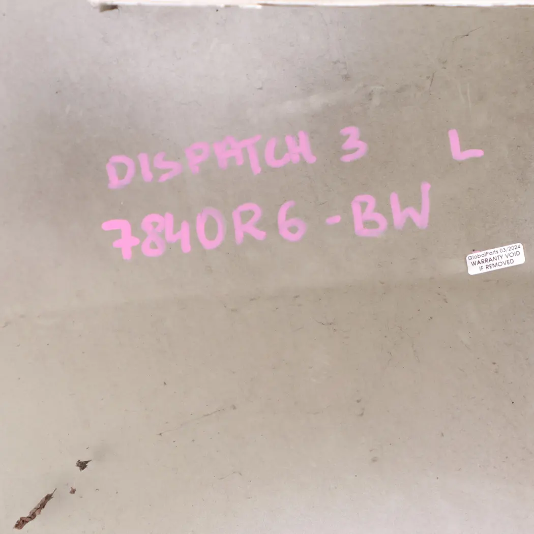 Citroen Dispatch Jumpy Fender Left N/S Banquise White - EWP to with Part number 7840R6 Citroen Dispatch Jumpy Fender Left N/S Banquise White - EWP - SKU 7840R6-BW - Part number 7840R6