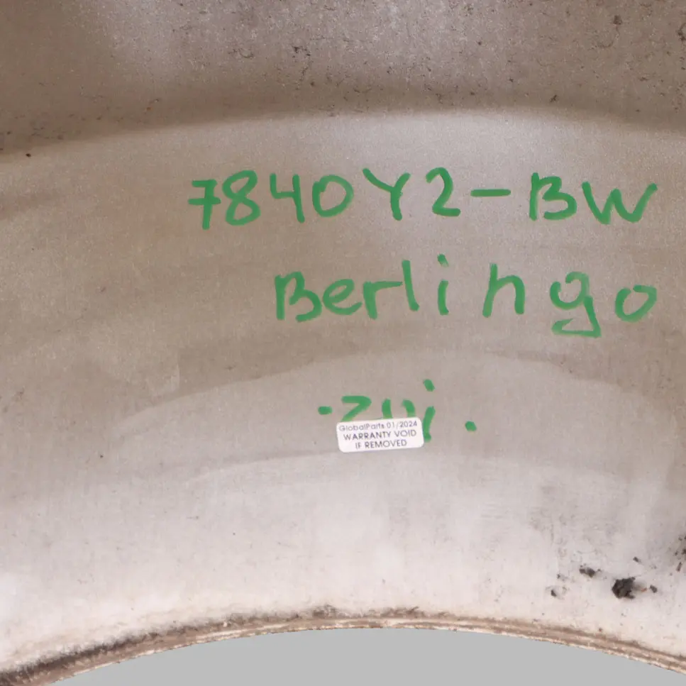 Citroen Berlingo Side Wing Panel Front Right O/S Fender Banquise White - EWP to with Part number 7840Y2 Citroen Berlingo Side Wing Panel Front Right O/S Fender Banquise White - EWP - SKU 7840Y2-BW - Part number 7840Y2