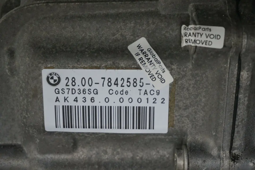 S65 Skrzynia Biegów Dwusprzęgłowa GS7D36SG do BMW E90 E92 E93 M3 o numerze 7842585 BMW E90 E92 E93 M3 S65 Skrzynia Biegów Dwusprzęgłowa GS7D36SG - SKU 7842585 - Numer Części 7842585
