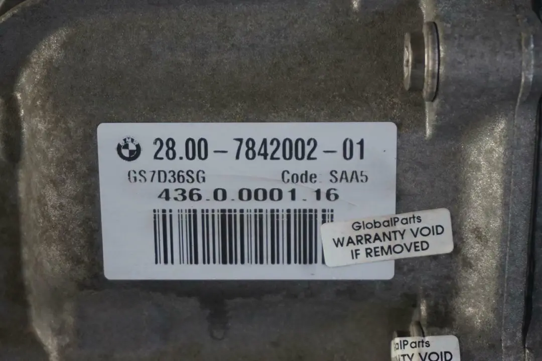 S65 Skrzynia Biegów Dwusprzęgłowa GS7D36SG do BMW E90 E92 E93 M3 o numerze 7842585 BMW E90 E92 E93 M3 S65 Skrzynia Biegów Dwusprzęgłowa GS7D36SG - SKU 7842585 - Numer Części 7842585