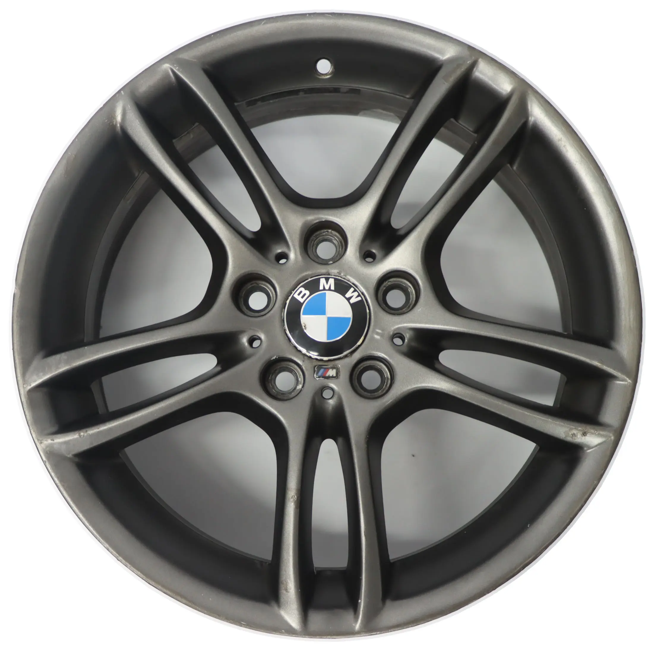 BMW E81 E87 Cerchio In Lega Anteriore Grigio 18" 7,5J M Doppie Razze 261