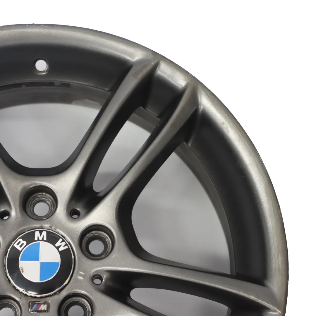 Front Grey Alloy Wheel Rim 18" 7,5J M Double Spoke 261 to BMW E81 E87 with Part number 7842607 BMW E81 E87 Front Grey Alloy Wheel Rim 18" 7,5J M Double Spoke 261 - SKU 7842607-2 - Part number 7842607