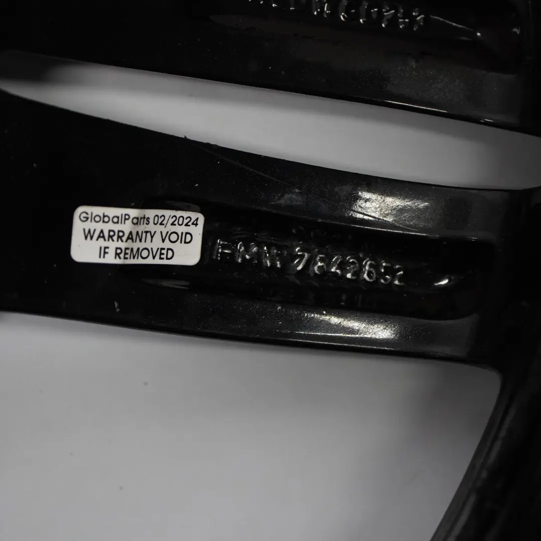 BMW F10 F11 F12 Schwarzes Vorderrad Felge 19" 8,5J M Doppel speiche 351 - SKU 7842652-5 - Teilenummer 7842652