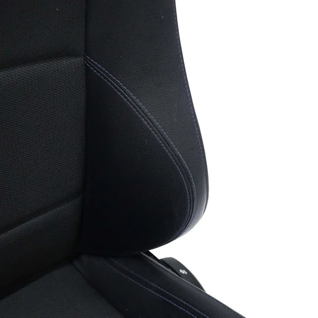 BMW E87 Asiento Deportivo Delantero Izqueirdo Imitacion Cuero Tejido Azul Hilo - SKU 7842723-1 - Número de pieza 7842723