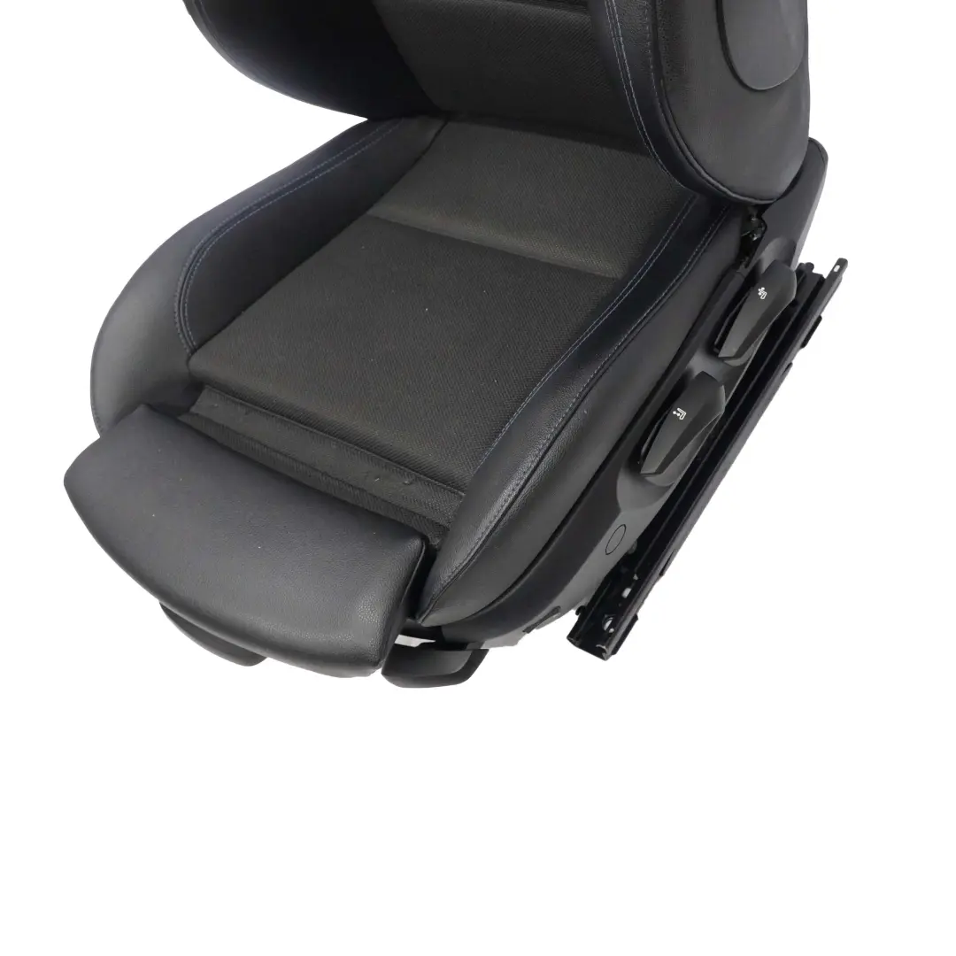 BMW E87 Sport Sedile Anteriore Sinistro Panno Finta Pelle Filo Blu Flashpoint - SKU 7842723-1 - Numero di parte 7842723