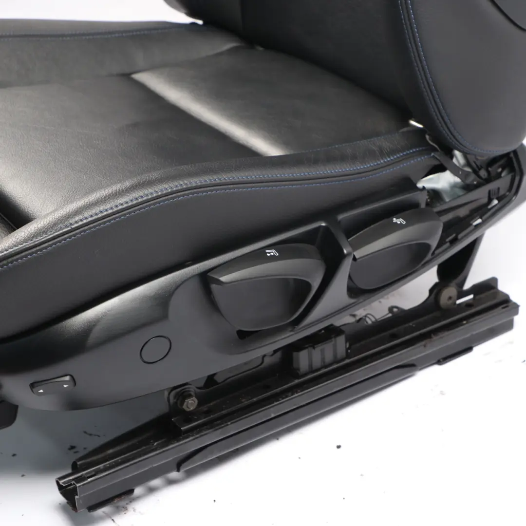  Front Seat BMW E81 E82 Left N/S M Sport Heated Black Schwarz Leather Boston - SKU 7842729-1 - Part number 7842729