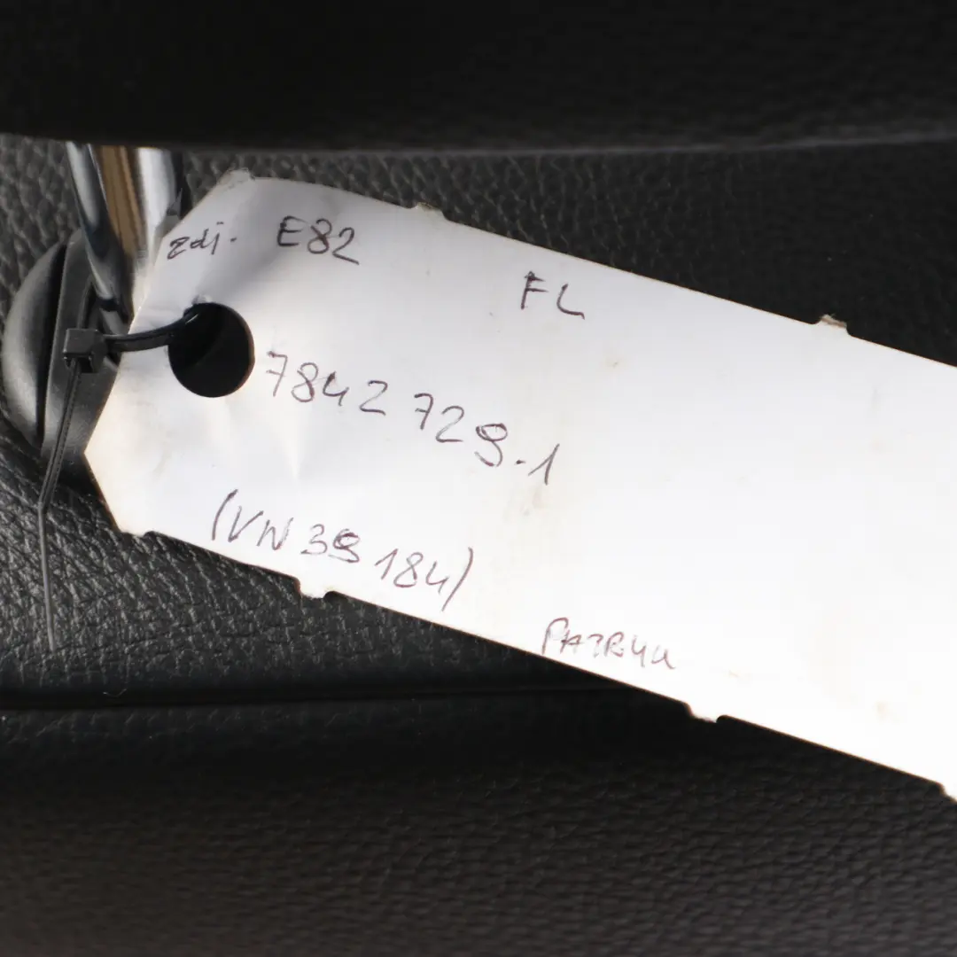 Front Seat BMW E81 E82 Left N/S M Sport Heated Black Schwarz Leather Boston to with Part number 7842729 Front Seat BMW E81 E82 Left N/S M Sport Heated Black Schwarz Leather Boston - SKU 7842729-1 - Part number 7842729