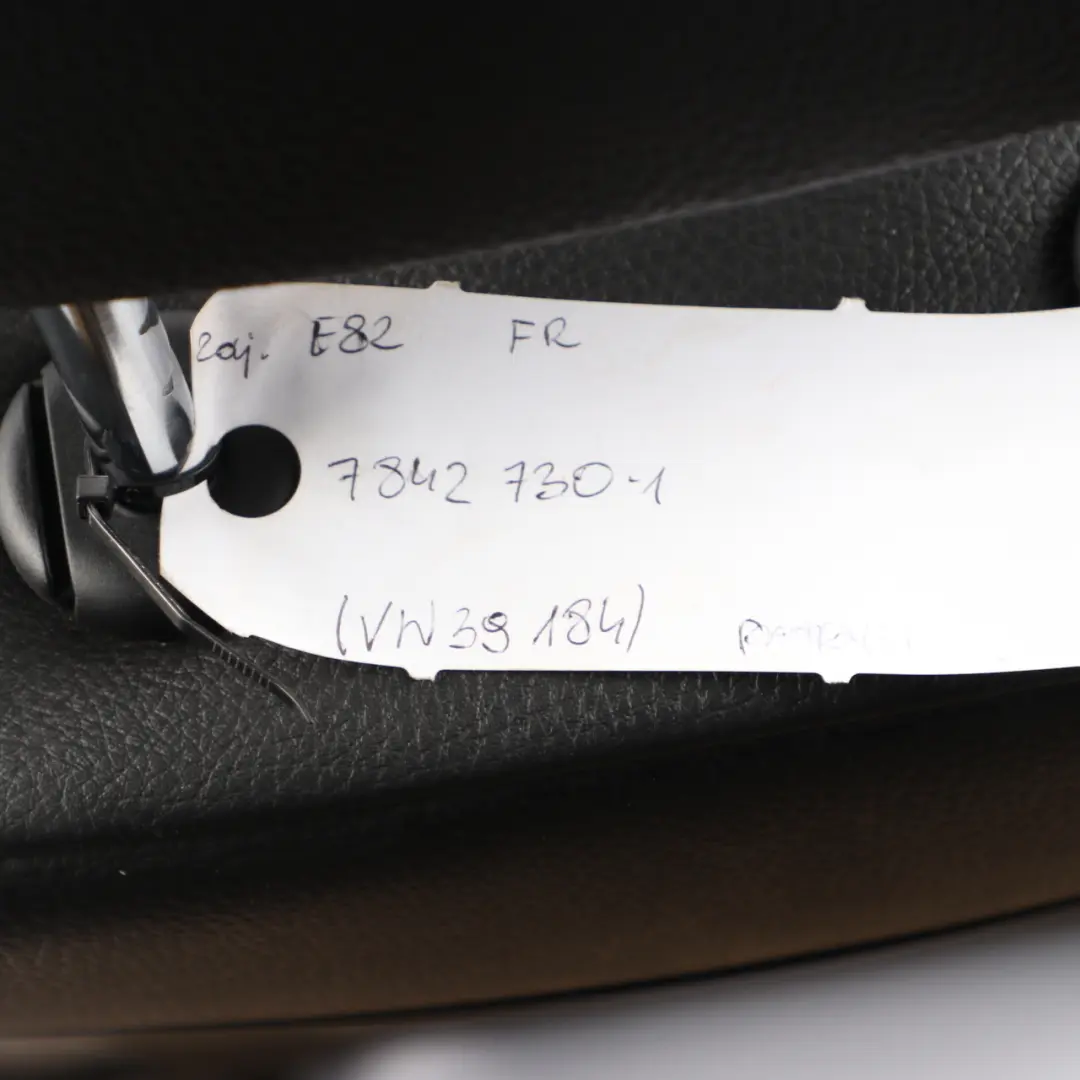 Front Seat BMW E81 E82 Right O/S M Sport Heated Black Schwarz Leather Boston to with Part number 7842730 Front Seat BMW E81 E82 Right O/S M Sport Heated Black Schwarz Leather Boston - SKU 7842730-1 - Part number 7842730