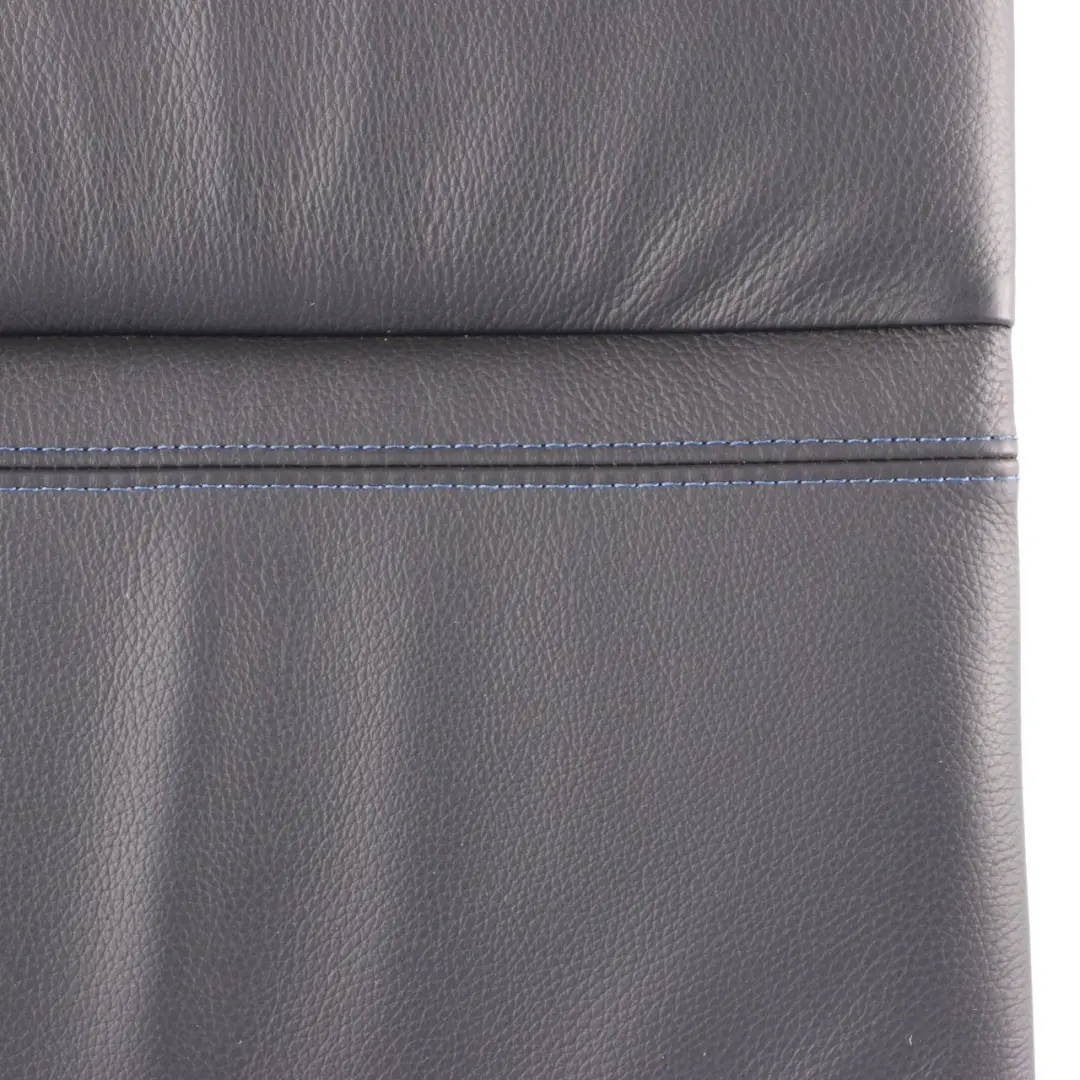 BMW E92 Backrest Rear Right Seat O/S Back Cover Black Leather Blue Contrast - SKU 7843024 - Part number 7843024
