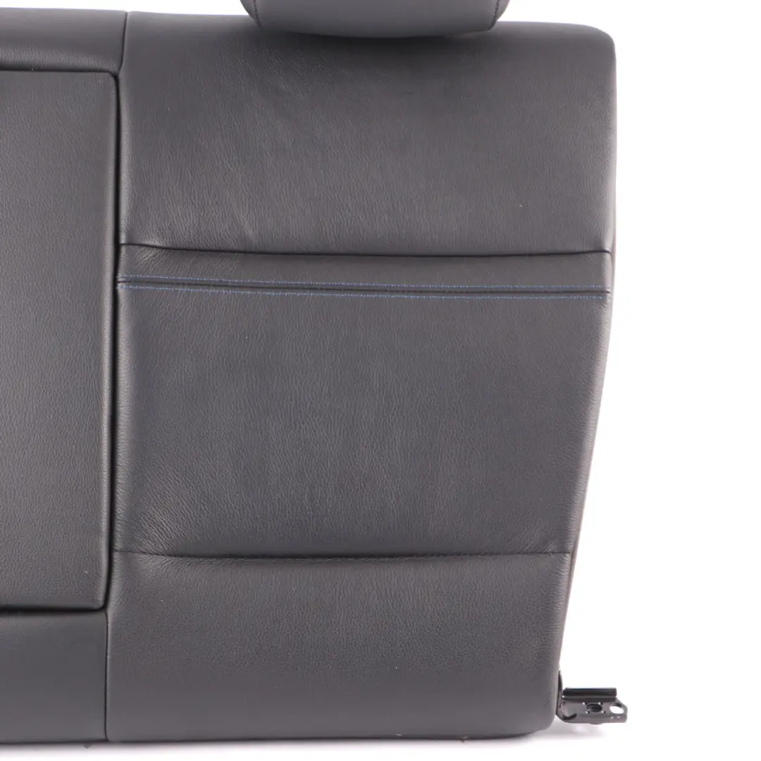 BMW E92 Backrest Rear Left Seat N/S Back Cover Black Leather Blue Contrast - SKU 7843025 - Part number 7843025