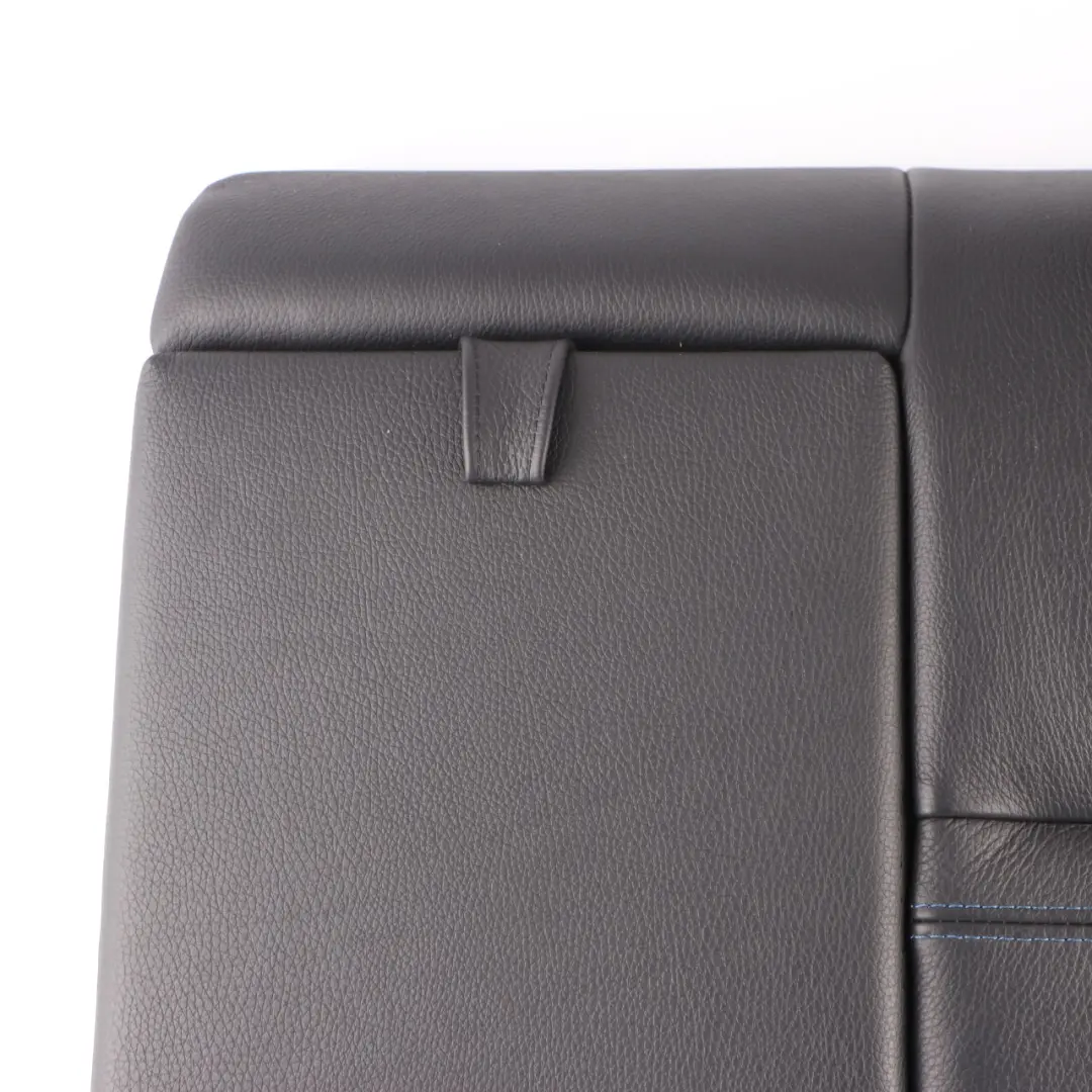 BMW E92 Backrest Rear Left Seat N/S Back Cover Black Leather Blue Contrast - SKU 7843025 - Part number 7843025