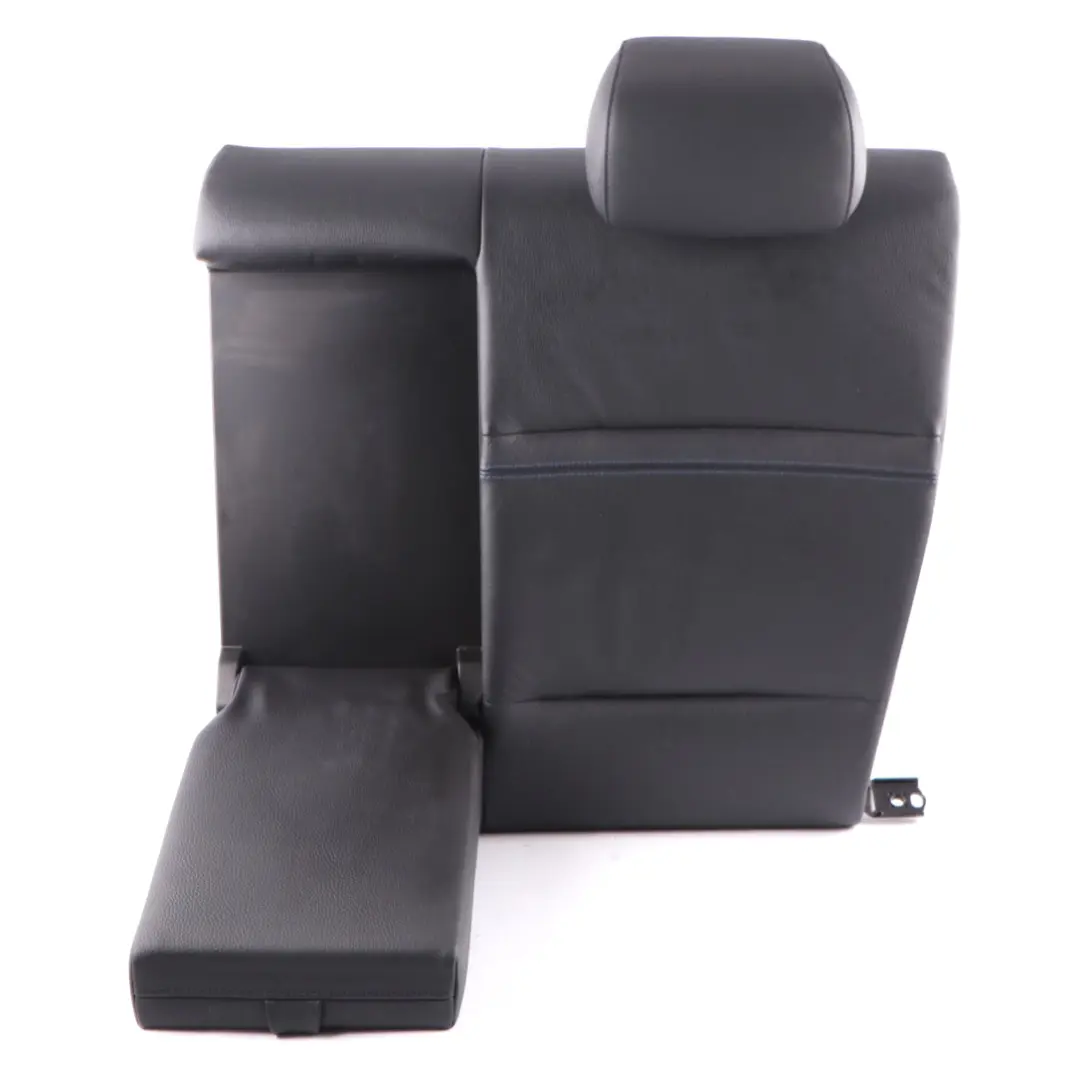 Backrest Rear Left Seat N/S Back Cover Black Leather Blue Contrast to BMW E92 with Part number 7843025 BMW E92 Backrest Rear Left Seat N/S Back Cover Black Leather Blue Contrast - SKU 7843025 - Part number 7843025