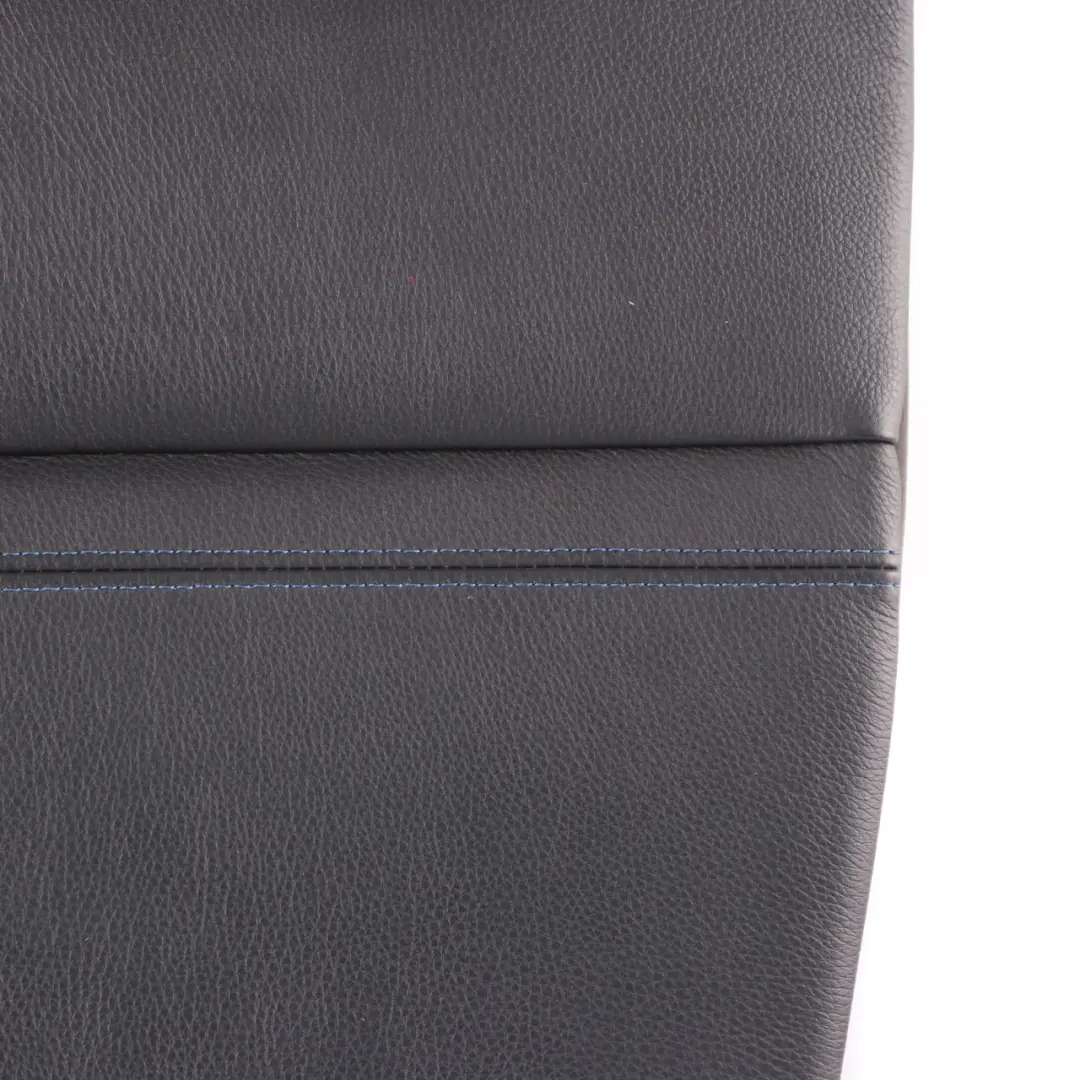 BMW E92 Backrest Rear Left Seat N/S Back Cover Black Leather Blue Contrast - SKU 7843025 - Part number 7843025