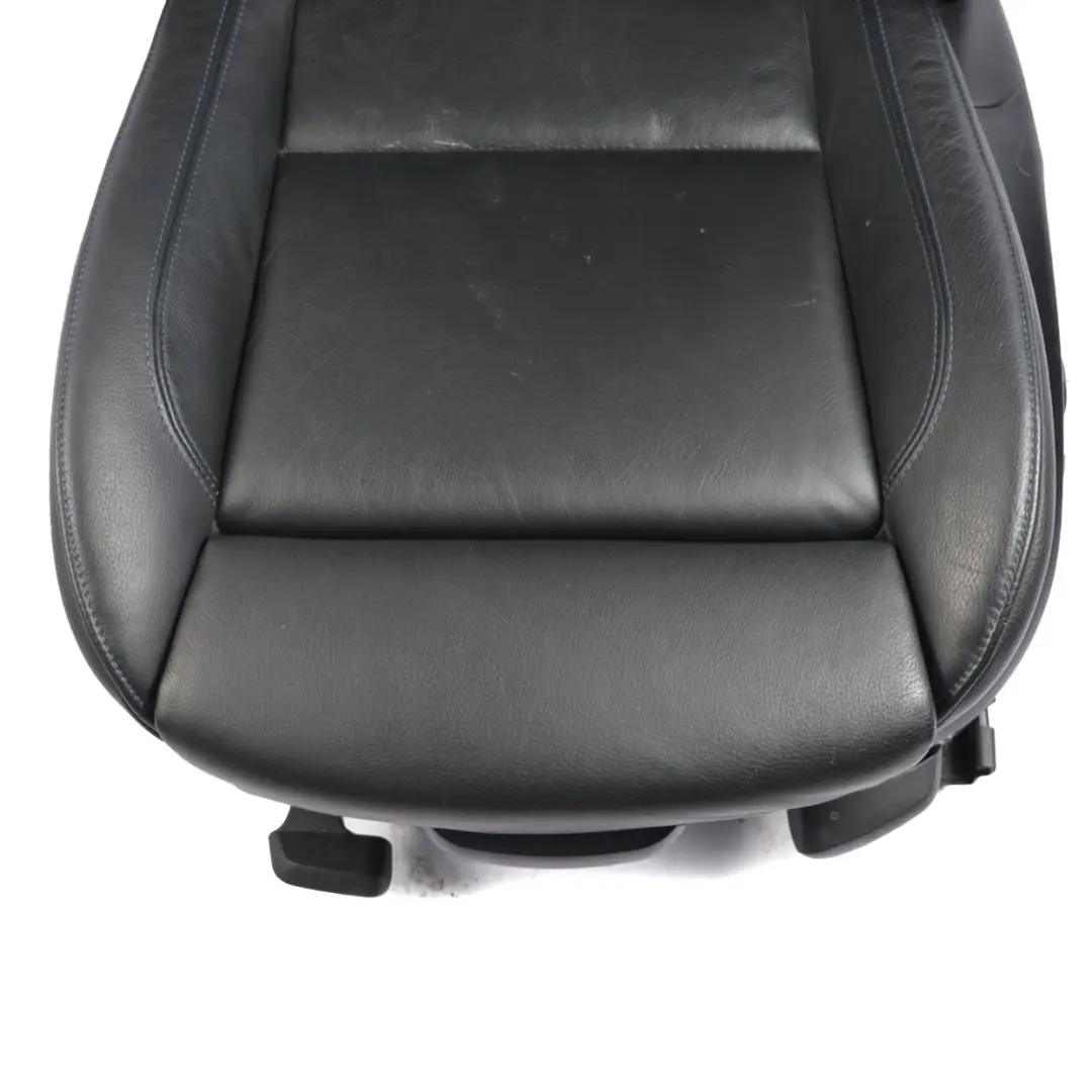 BMW E92 LCI M Sport Schwarz Leder vorne links Sitz Kontrast Blau Elektrisch - SKU 7843049-1 - Teilenummer 7843049