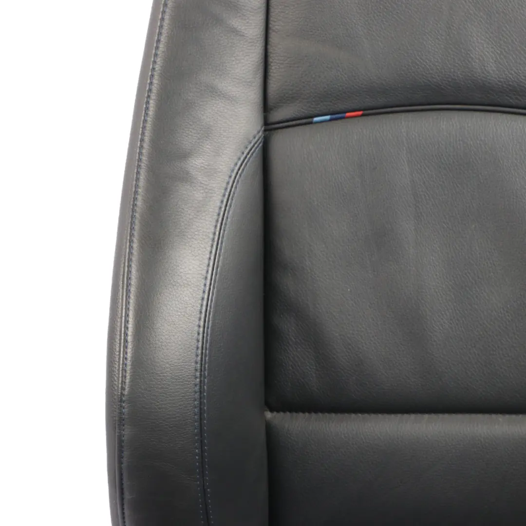 BMW E92 LCI M Sport Schwarz Leder vorne links Sitz Kontrast Blau Elektrisch - SKU 7843049-1 - Teilenummer 7843049