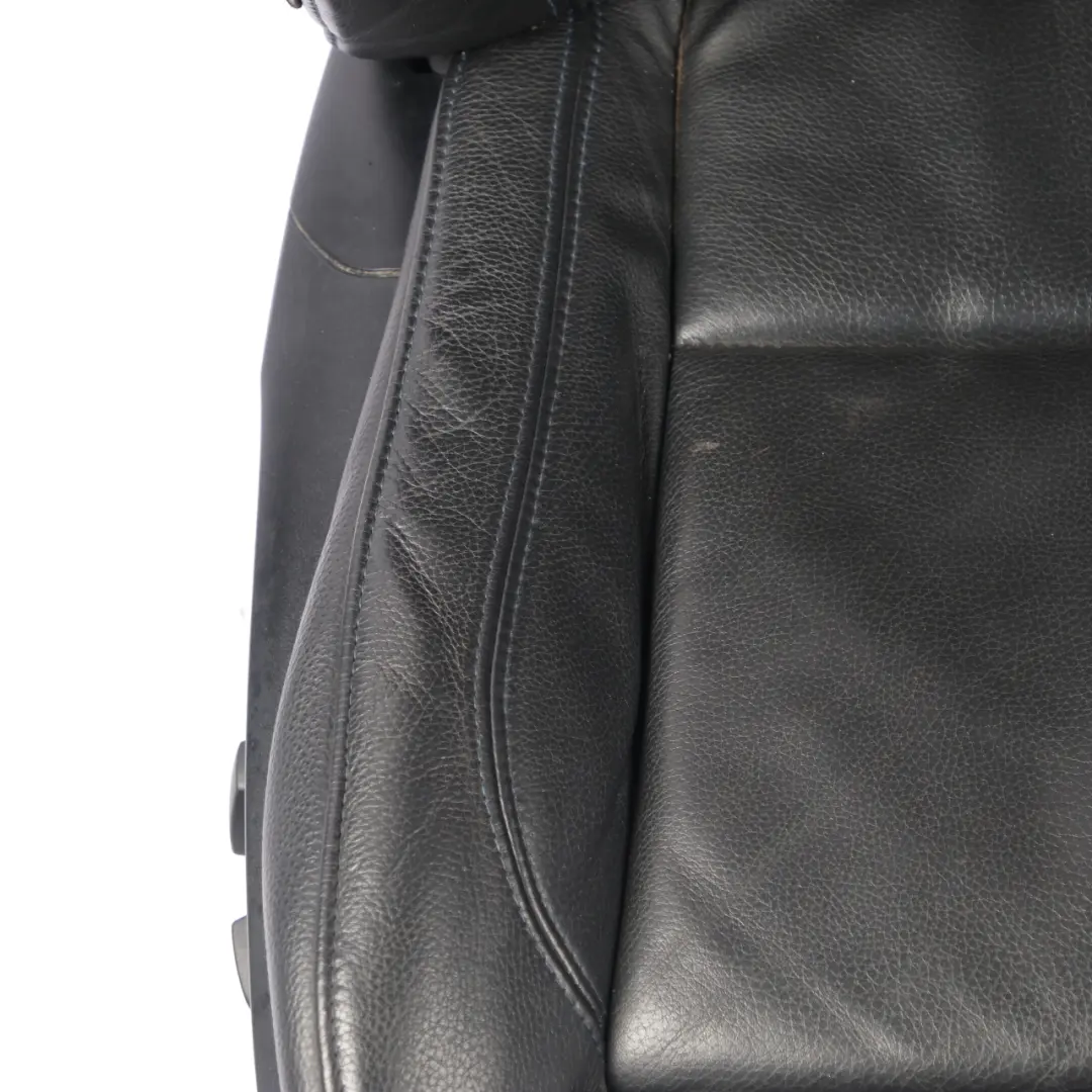  Seats M Sport BMW E92 Coupe Heated Electric Black Leather Contrast Blue Seat Set - SKU 7843052-1 - Part number 7843052