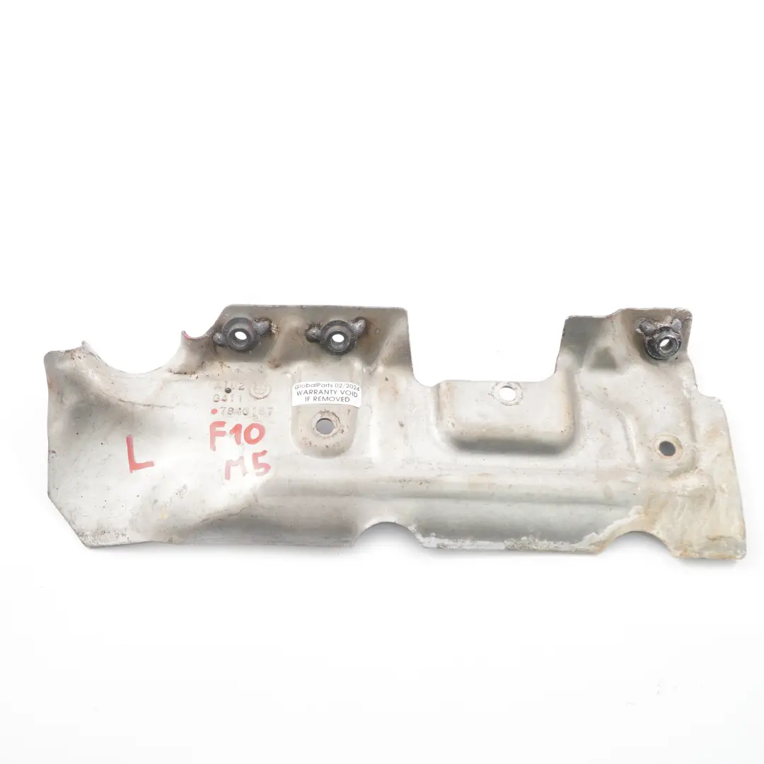 Bouclier thermique BMW F10 M5 Plaque de turbocompresseur gauche Cyl.5-8 pour à propos du numéro de pièce 7843157 Bouclier thermique BMW F10 M5 Plaque de turbocompresseur gauche Cyl.5-8 - SKU 7843157 - Numéro de pièce 7843157
