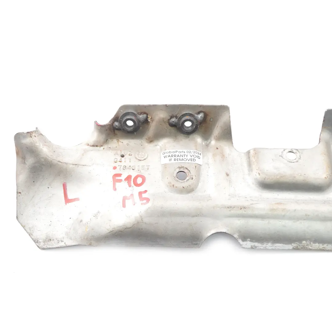 S63N Osłona Termiczna Turbosprężarki Lewa Cyl.5-8 do BMW F10 M5 o numerze 7843157 BMW F10 M5 S63N Osłona Termiczna Turbosprężarki Lewa Cyl.5-8 - SKU 7843157 - Numer Części 7843157