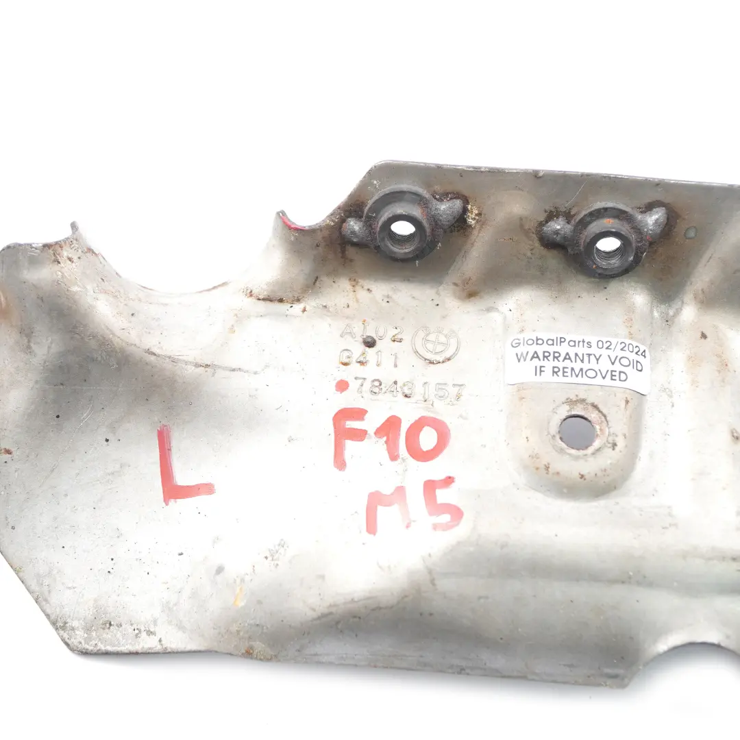 Bouclier thermique BMW F10 M5 Plaque de turbocompresseur gauche Cyl.5-8 pour à propos du numéro de pièce 7843157 Bouclier thermique BMW F10 M5 Plaque de turbocompresseur gauche Cyl.5-8 - SKU 7843157 - Numéro de pièce 7843157