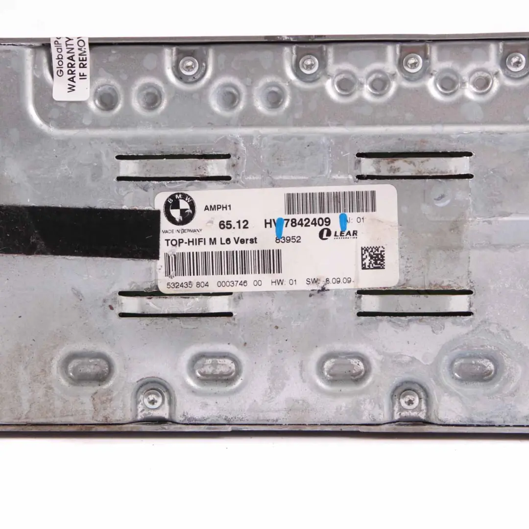 Amplifier Unit BMW E90 E91 Individual Audio HiFi System Unit Lear 7842409 to with Part number 7843191 Amplifier Unit BMW E90 E91 Individual Audio HiFi System Unit Lear 7842409 - SKU 7843191 - Part number 7843191