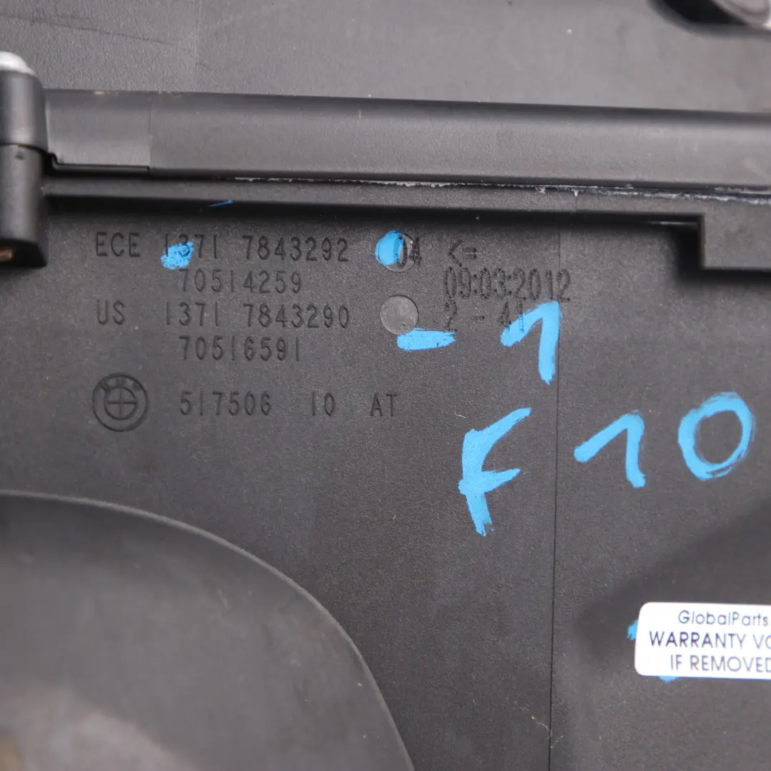 BMW F10 M5 F12 M6 Ansaugschalldämpfer Luftfilter Airbox Unterteil - SKU 7843292-1 - Teilenummer 7843292