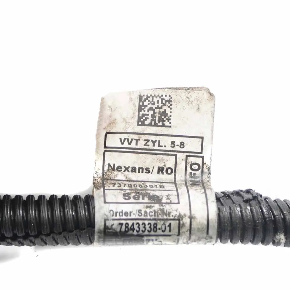 Wiring BMW F10 M5 F13 M6 Valvetronic Servomotor Cable Loom to Engine with Part number 7843338 Engine Wiring BMW F10 M5 F13 M6 Valvetronic Servomotor Cable Loom - SKU 7843338 - Part number 7843338