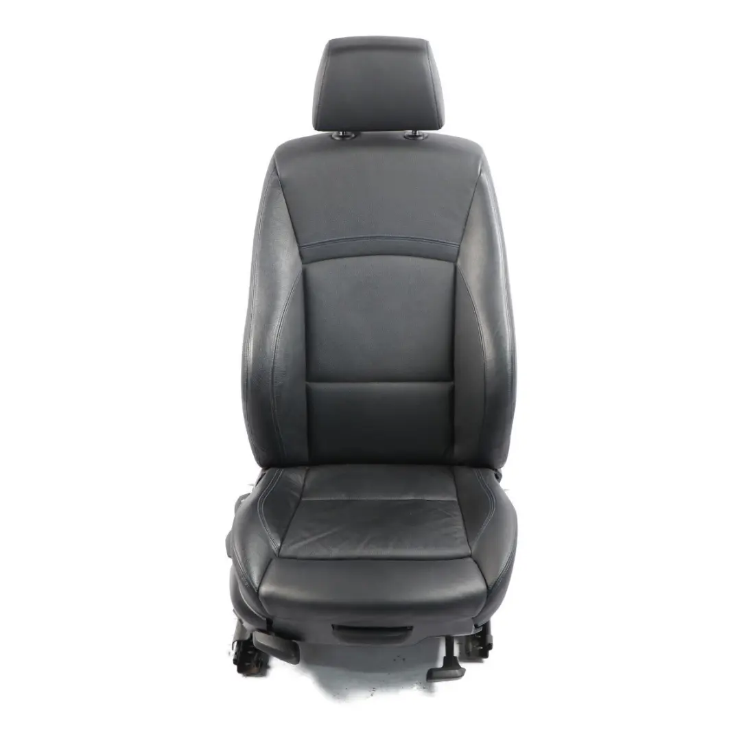  Front Seat BMW E90 E91 LCI Right O/S M Sport Heated Black Leather Dakota Blue - SKU 7843514 - Part number 7843514