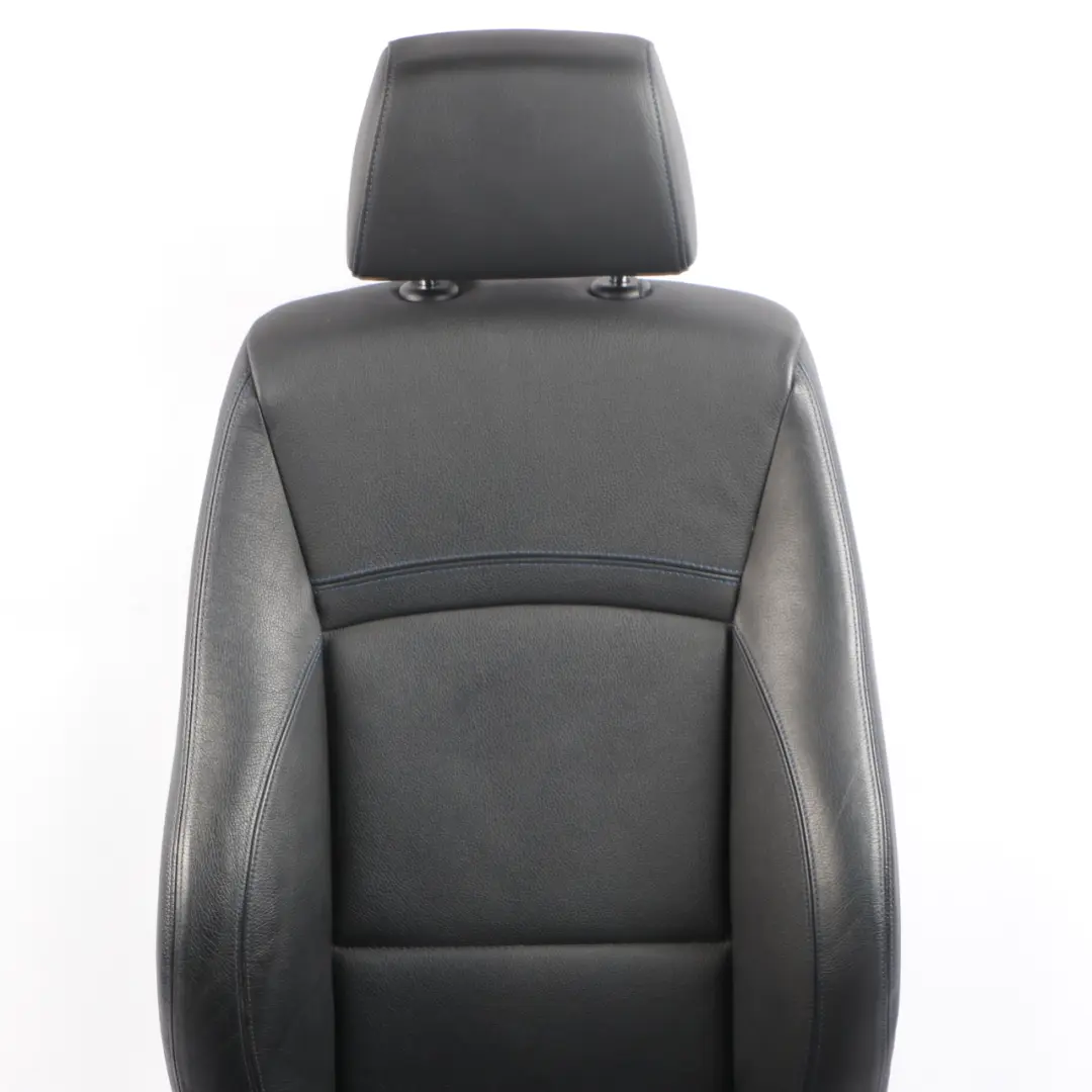 Front Seat BMW E90 E91 LCI Right O/S M Sport Heated Black Leather Dakota Blue to with Part number 7843514 Front Seat BMW E90 E91 LCI Right O/S M Sport Heated Black Leather Dakota Blue - SKU 7843514 - Part number 7843514